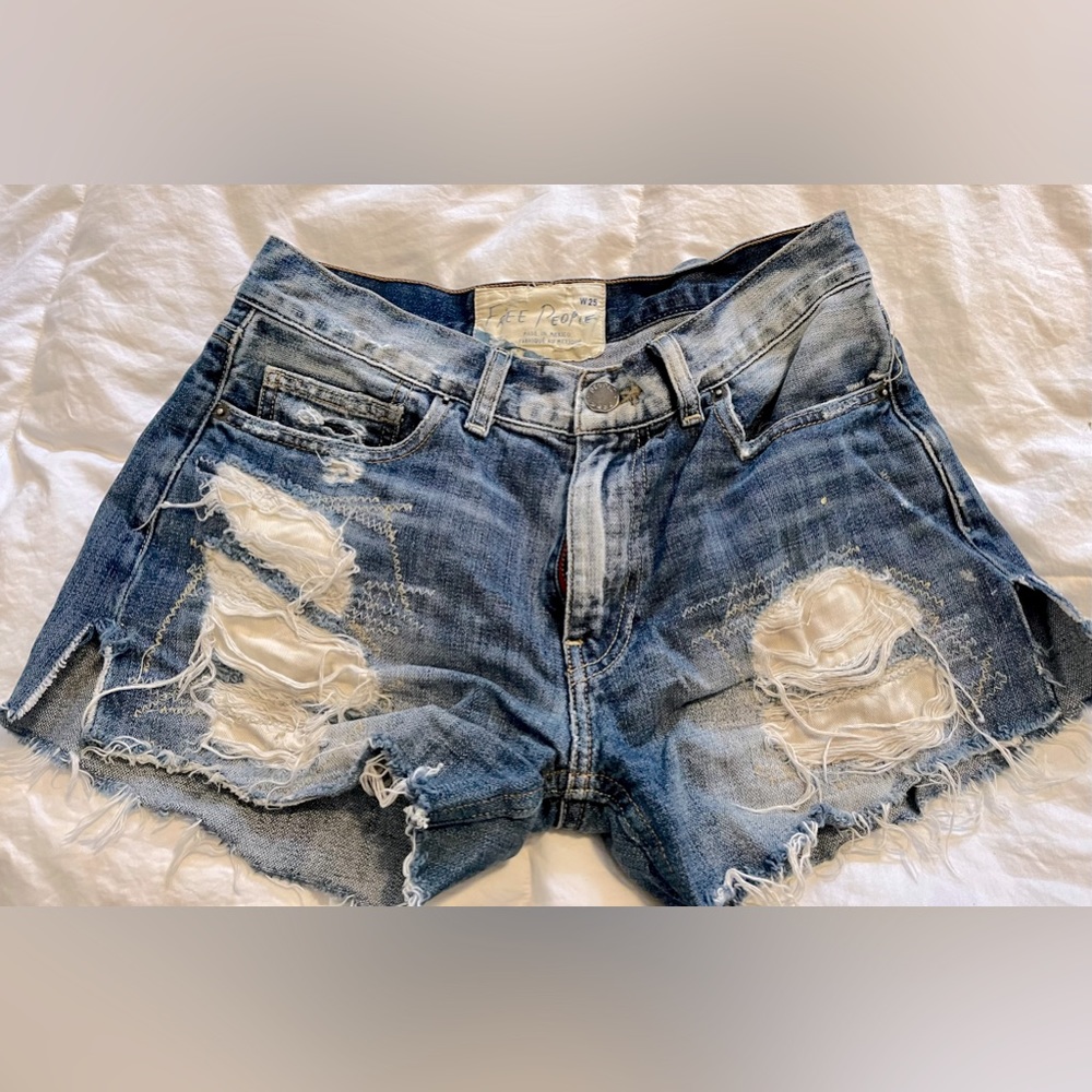 Free People Jean Shorts